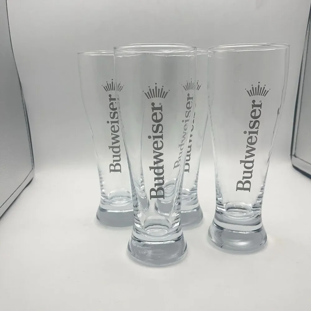 Budweiser 16.9 Pilsner Glass Set Of 4